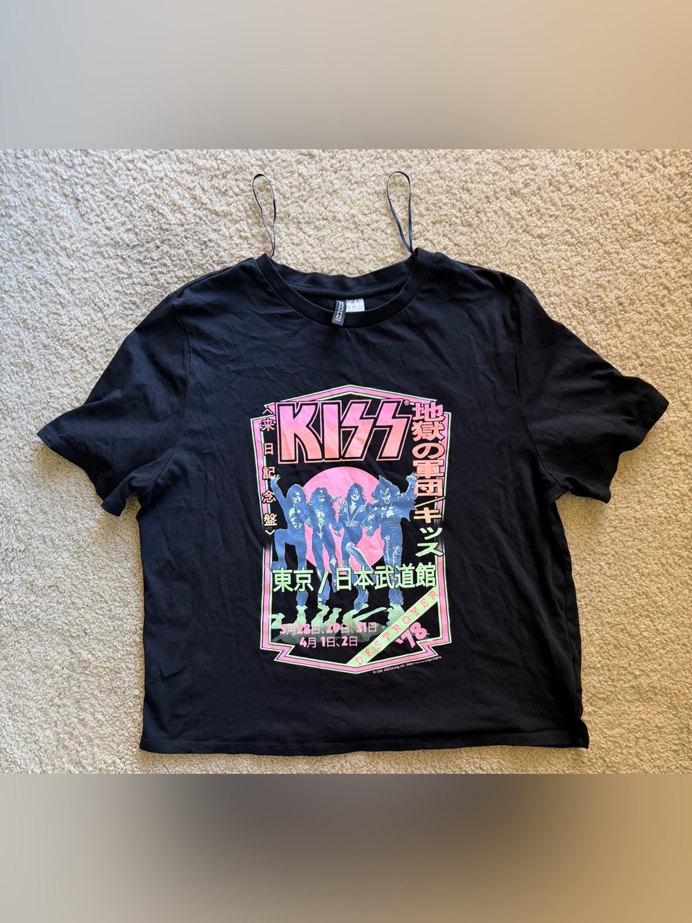 H&M Divided KISS Tokyo '78 Japanese Tour Graphic Tee / Size Large